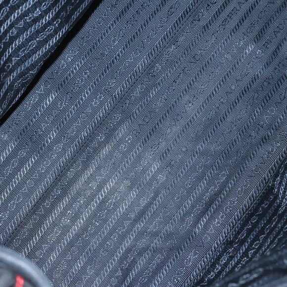 PRADA Hand Bag Nylon Black Red white Auth 105507V - Picture 12 of 15